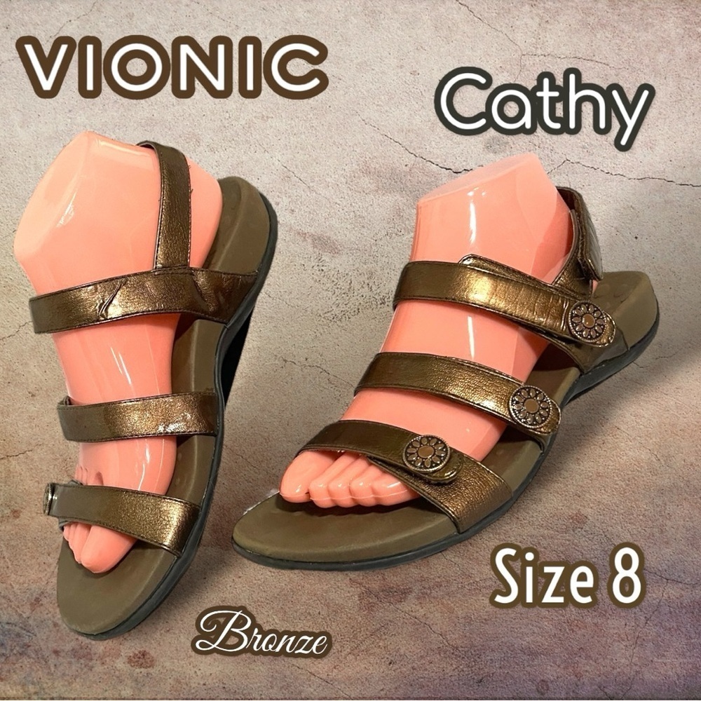Vionic Brown Sandals with Orthopedic Support